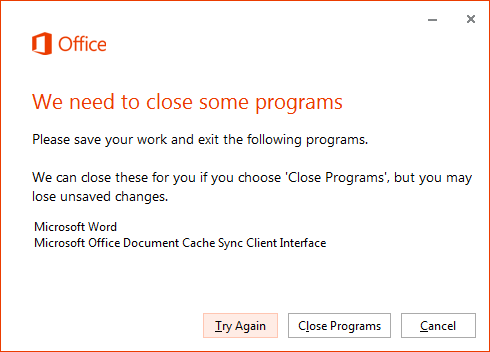 Office Updates Available 3